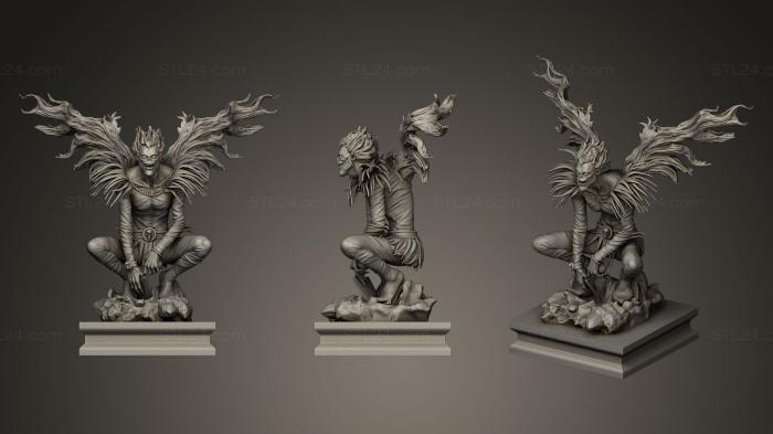 Figurines heroes, monsters and demons (Ryuk, STKM_0315) 3D models for cnc